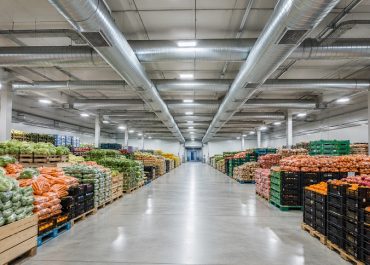 Вентиляция склада овощей и фруктов